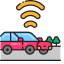 Connected Vehicle Icon, vehicle,connected,car
