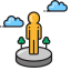 Current Location with Person Icon, location,current,person