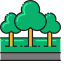 Forest with Trees Icon, forest,trees,nature