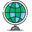 Globe on Stand Icon, globe,navigation,geography