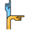 Multiple Destinations (Hands) Icon, destinations,hands,multiple
