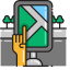 Point Destination on Phone Icon, destination,phone,point