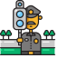Speed Trap with Officer Icon, officer,speed,speed trap