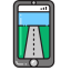 Street View on Phone Icon, navigation,phone,street view