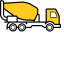 Auto Concrete Mixer Icon, concrete mixer,truck,construction
