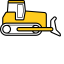 Bulldozer Icon, bulldozer,construction,equipment