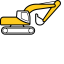 Excavator 2 Icon, construction,equipment,excavator