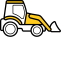 Wheeled Loader 2 Icon, construction,equipment,wheeled loader