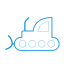 Bulldozer Icon, bulldozer,construction
