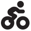 Cyclist Icon, bike,cyclist,transport
