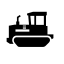 Bulldozer Icon, bulldozer,construction vehicle
