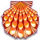 Lyropecten nodosa Icon, Lyropecten nodosa,Sea Shells,Animal,