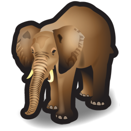 Elephant Icon, Elephant,Stroke Animals,Animal