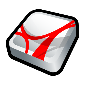 Adobe Acrobat Reader Icon, Adobe Acrobat Reader,3D Cartoon Icons Pack II,Application,System