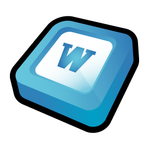 Microsoft Office Word Icon, Microsoft Office Word,3D Cartoon Icons Pack II,Application,System