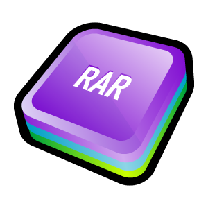 WinRAR Icon, WinRAR,3D Cartoon Icons Pack II,Application,System