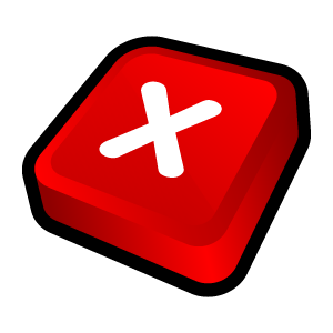 Windows Close Icon, Windows Close,3D Cartoon Icons Pack II,Application,System
