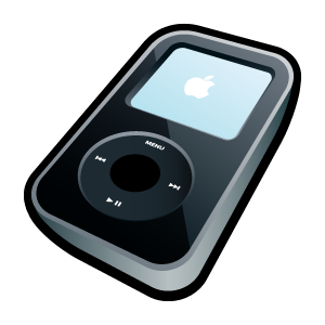 iPod Video Black Icon, iPod Video Black,3D Cartoon Icons Pack II,Application,System
