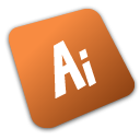 Illustrator 128x128 Icon, Illustrator 128x128,Comic Adobe CS3,Application,