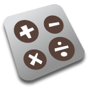 calc 128x128 Icon, calc 128x128,Comic iPhone 2,Application,