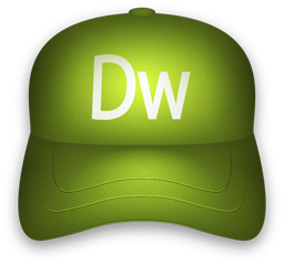 Dreamweaver Icon, Dreamweaver,CreativeHats,Application,http://wackypixel.deviantart.com/art/CreativeHats-103995571