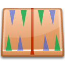kbackgammon Icon, kbackgammon,Crystal Project Application,Application,