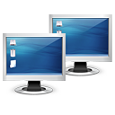 multiple monitors Icon, multiple monitors,Crystal Project Application,Application,