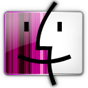 Finder pink Icon, Finder pink,Finder colors,Application,
