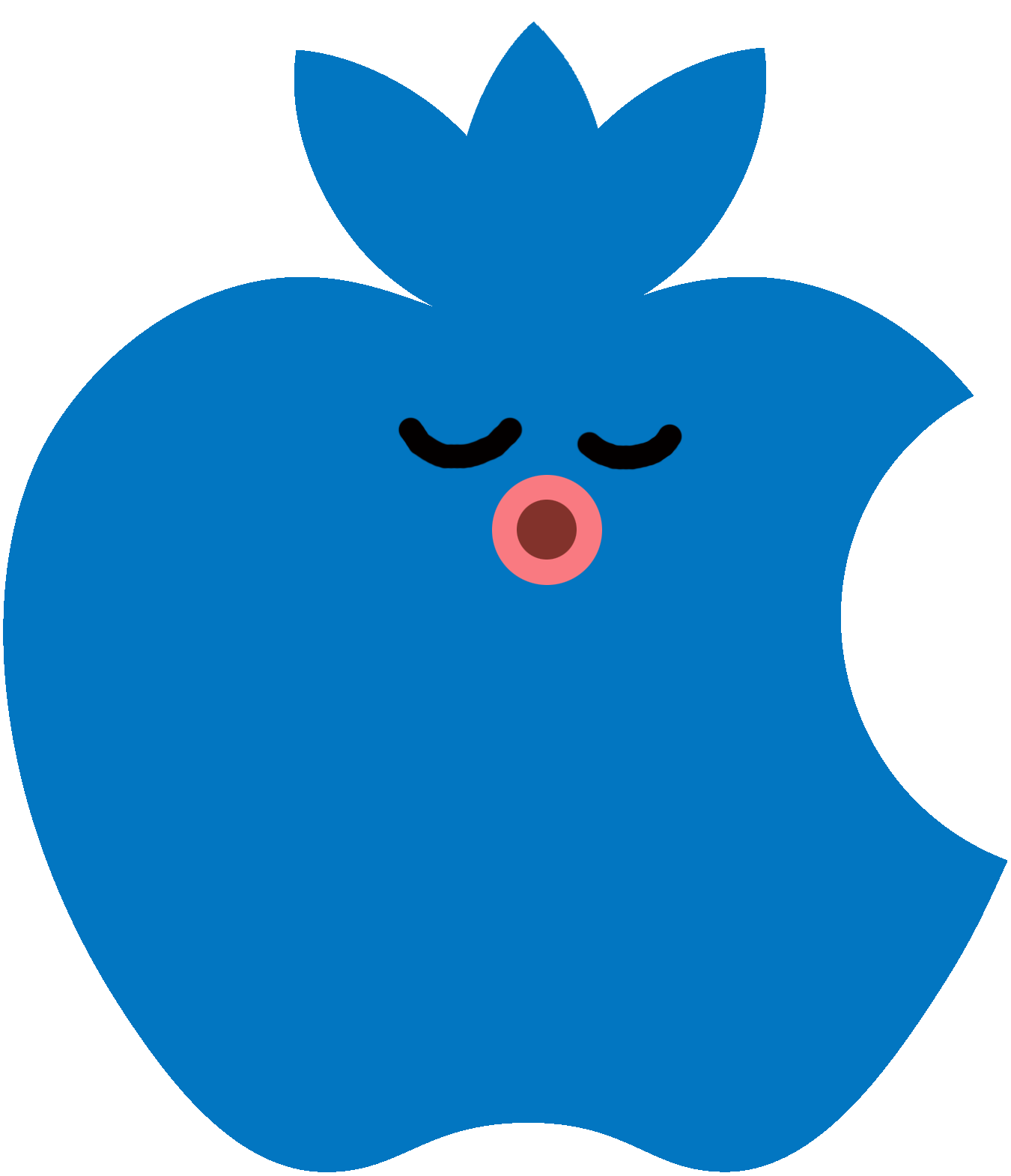 LocoRoco Blue Icon, LocoRoco Blue,Loco Roco Apple - Icons,Application,http://iFab.deviantart.com/art/Loco-Roco-Apple-Icons-65543082