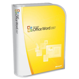 Office Word Icon, Office Word,Microsoft 2007 Boxes,Application,
