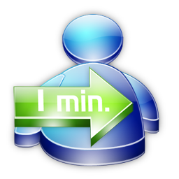 Msn Buddy 1min Icon, Msn Buddy 1min,Msn Buddy,Application