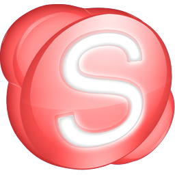 Skype red Icon, Skype red,Soft Dimension,Application,