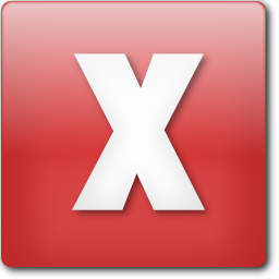 X Icon, X,Toolbar Icons 3,Application