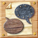 Chat Icon, Chat,Wooden Web,Application