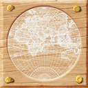 Earth Icon, Earth,Wooden Web,Application