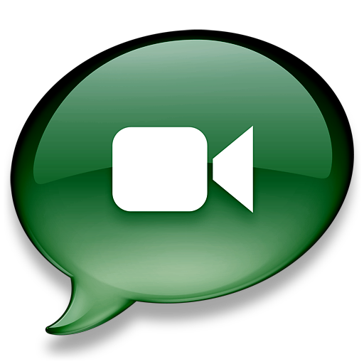 iChat donkergroen Icon, iChat donkergroen,iChat multi-colours,Application,http://Danielcakici.deviantart.com/art/iChat-multi-colours-84046088