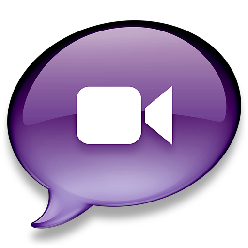 iChat donkerpaars Icon, iChat donkerpaars,iChat multi-colours,Application,http://Danielcakici.deviantart.com/art/iChat-multi-colours-84046088