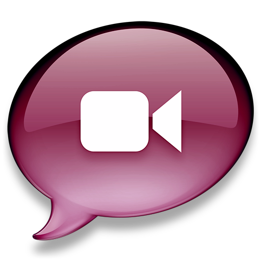 iChat donkerroze Icon, iChat donkerroze,iChat multi-colours,Application,http://Danielcakici.deviantart.com/art/iChat-multi-colours-84046088