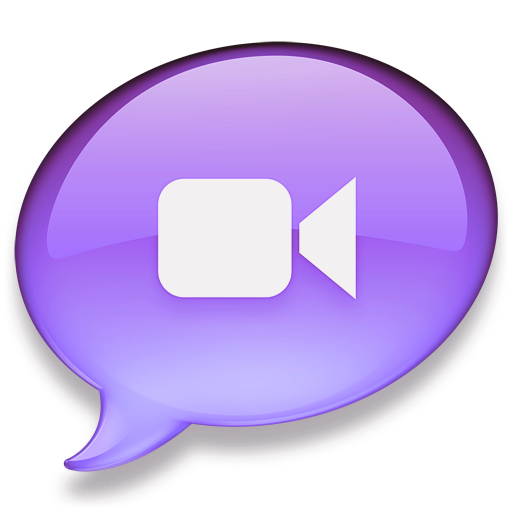 iChat paars Icon, iChat paars,iChat multi-colours,Application,http://Danielcakici.deviantart.com/art/iChat-multi-colours-84046088