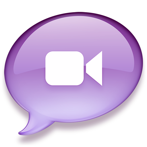 iChat purple Icon, iChat purple,iChat multi-colours,Application,http://Danielcakici.deviantart.com/art/iChat-multi-colours-84046088