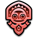 Polynesian Mascot Flame Icon, Polynesian Mascot Flame,Tribal Masks,Art,