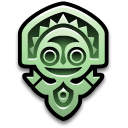 Polynesian Mascot Jade Icon, Polynesian Mascot Jade,Tribal Masks,Art,