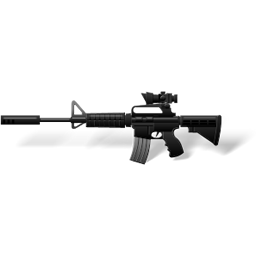 M4A1 Carbine with scope Icon, M4A1 Carbine with scope,Elite Soldiers Weapons,Avatar,