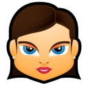 Female Face FB 1 Icon, Female Face FB 1,Face Avatars,Avatar