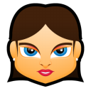 Female Face FB 5 Icon, Female Face FB 5,Face Avatars,Avatar