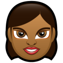 Female Face FD 1 dark Icon, Female Face FD 1 dark,Face Avatars,Avatar
