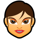 Female Face FG 4 brunette Icon, Female Face FG 4 brunette,Face Avatars,Avatar