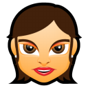 Female Face FG 5 brunette Icon, Female Face FG 5 brunette,Face Avatars,Avatar