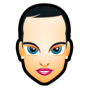 Female Face FH 1 slim Icon, Female Face FH 1 slim,Face Avatars,Avatar