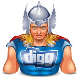 digg thor Icon, digg thor,Social Superheroes,Avatar